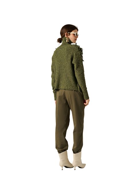 Pantaloni Dritti Con Pince In Tessuto Fluido Manila Grace | P062CUMA339